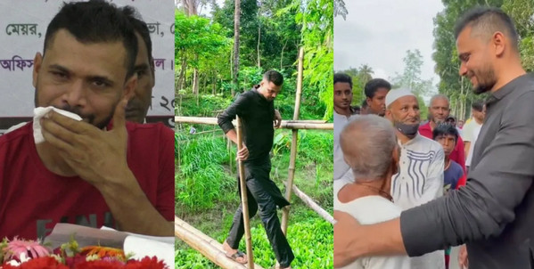 এলাকাবাসীর দেয়া কথা রাখতে রক্ত জমা চোখের আঘাত নিয়েই ছুটছেন মাশরাফী
