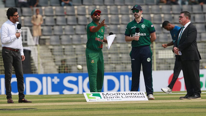 বাংলাদেশ ও আয়ারল্যান্ডের মধ্যকার ২য় ওয়ানডের টস হয়ে গেল, জেনেনিন ফলাফল