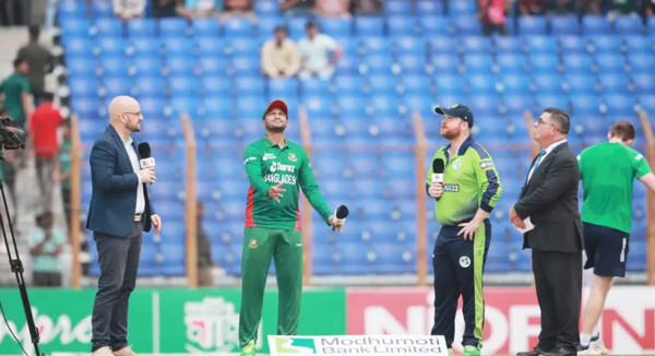 আয়ারল্যান্ড বিপক্ষে টস হেরে ব্যাটিংয়ে বাংলাদেশ, দেখুন সর্বশেষ স্কোর