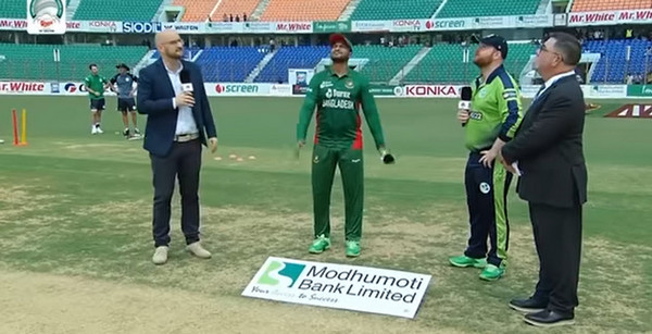 বাংলাদেশের বিপক্ষে টসে জিতে যে সিদ্ধান্ত নিল আয়ারল্যান্ড দলপতি