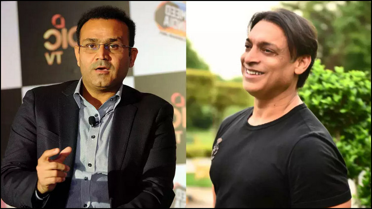 শোয়েব আক্তারের দৌড়ানো নিয়ে খোঁচা মারলেন সহবাগ, তাদের আবারও ঝগড়া