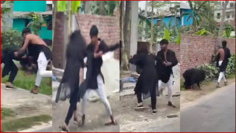 জানা গেল রাস্তায় তরুণ-তরুণীর মারামারির কারণ
