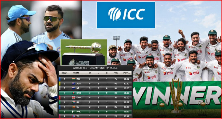 বড় চাপে ভারত, টেস্ট চ্যাম্পিয়নশীপ ফাইনালে উঠতে পারে বাংলাদেশ টাইগারদের সামনে সহজ সমীকরণ
