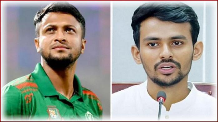 অবশেষে সাকিবের ইস্যুতে বরফ গললো ক্রীড়া উপদেষ্টা আসিফ মাহমুদের