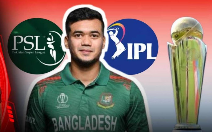 বদলে যাচ্ছে চ্যাম্পিয়ন্স ট্রাফির দল, PSL নয় IPL এ যাচ্ছেন তাসকিন