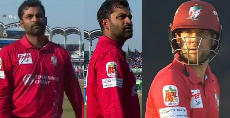 রান আউটে মেজাজ হারালেন তামিম, হৃদয়ের আউট নিয়ে আম্পায়ারের দ্বারস্থ