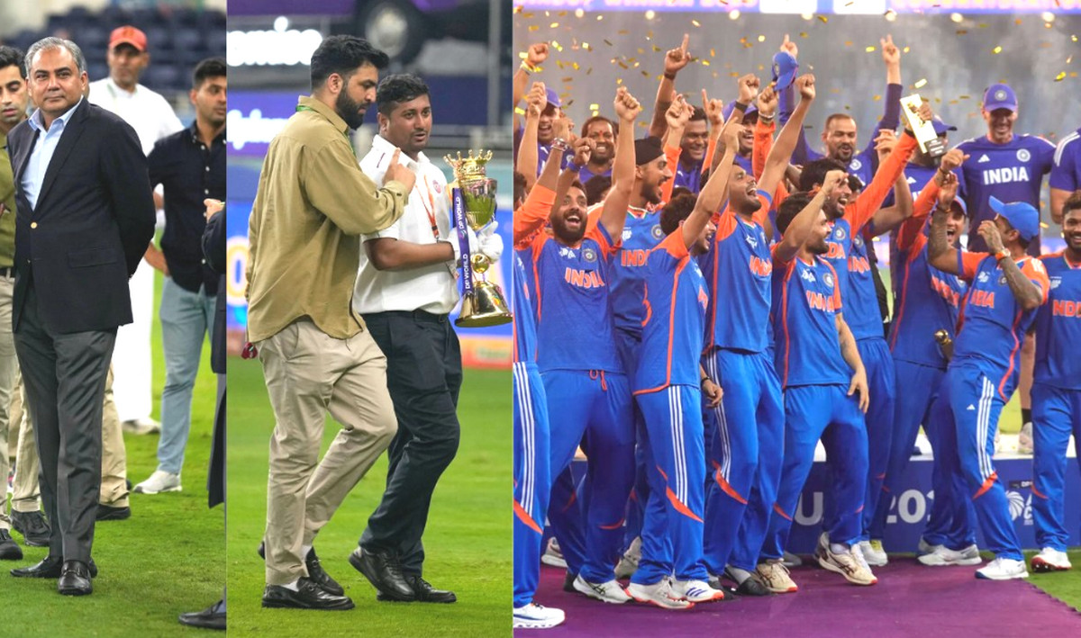 ট্রফি নিলো না টিম ইন্ডিয়া, মঞ্চে চরম নাটক!