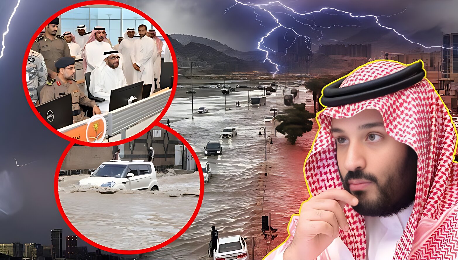 সৌদি আরবে ভয়াবহ বন্যার ঝুঁকি: মক্কায় রেড অ্যালার্ট জারি