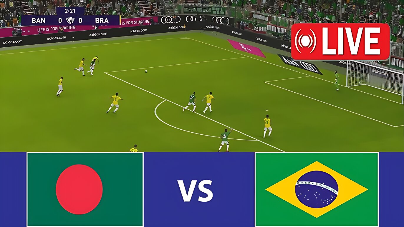 লাইভ স্কোর: ৩০ মিনিটে ব্রাজিল ২-০ গোলে এগিয়ে, খেলা দেখুন এখানে