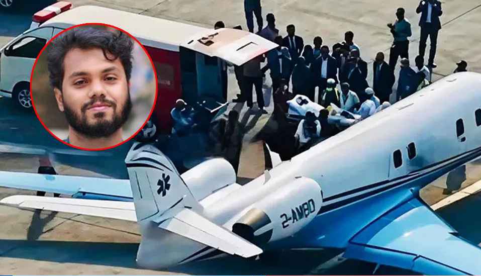 হাদিকে বহনকারী এয়ার অ্যাম্বুলেন্স সিঙ্গাপুরে পৌঁছেছে