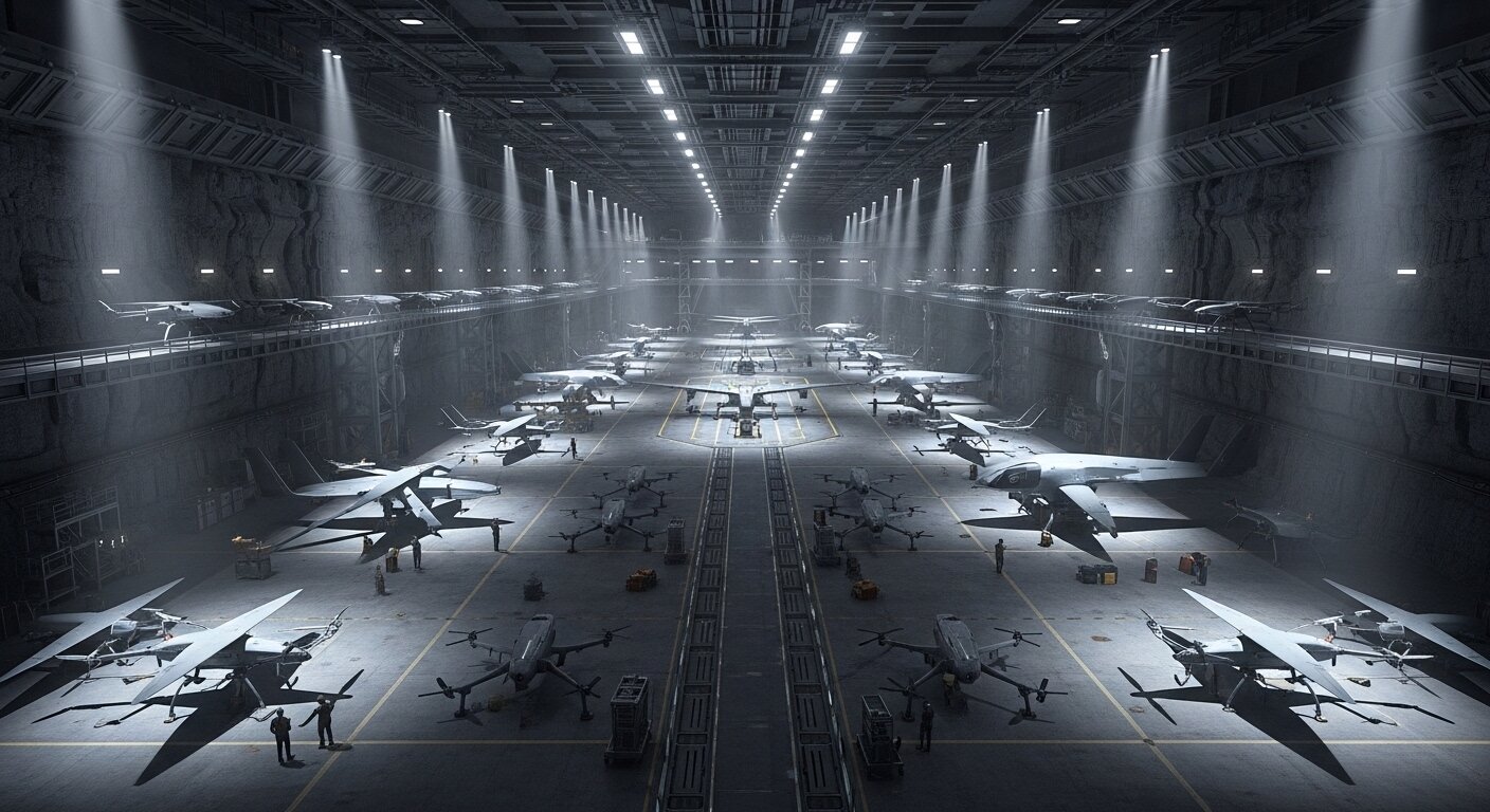 মাটির নিচে বিশাল ড্রোন ঘাঁটি: সামরিক শক্তির ভিডিও প্রকাশ করল ইরান