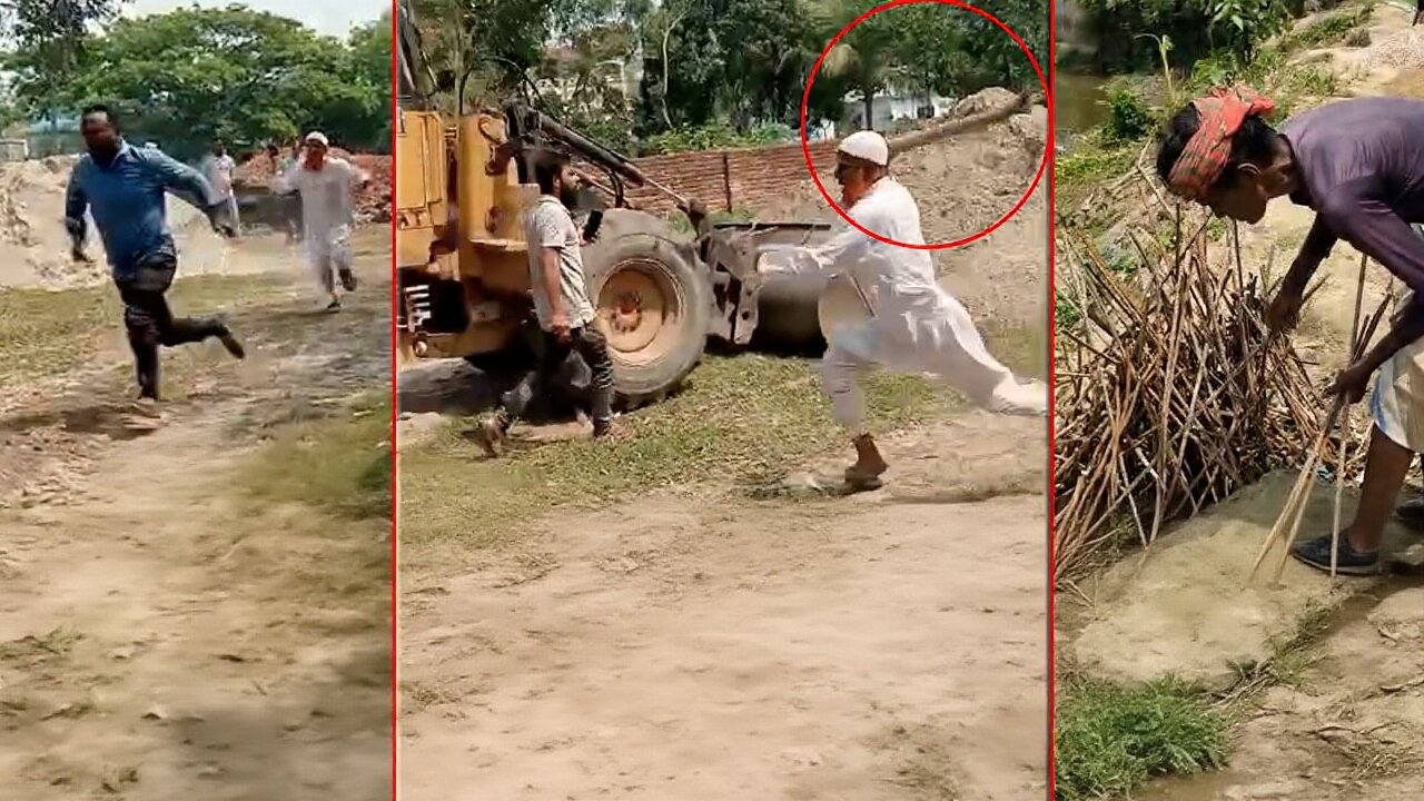 কাজের মান নিয়ে অভিযোগ তোলায় প্রকৌশলীকে বাঁশ নিয়ে পেটালো