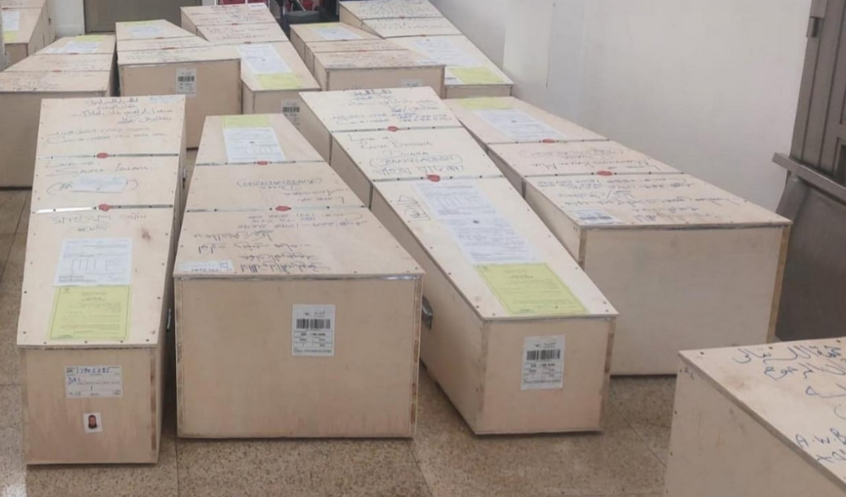 এক ফ্লাইটে কুয়েত থেকে এলো ৩০ প্রবাসীর মরদেহ