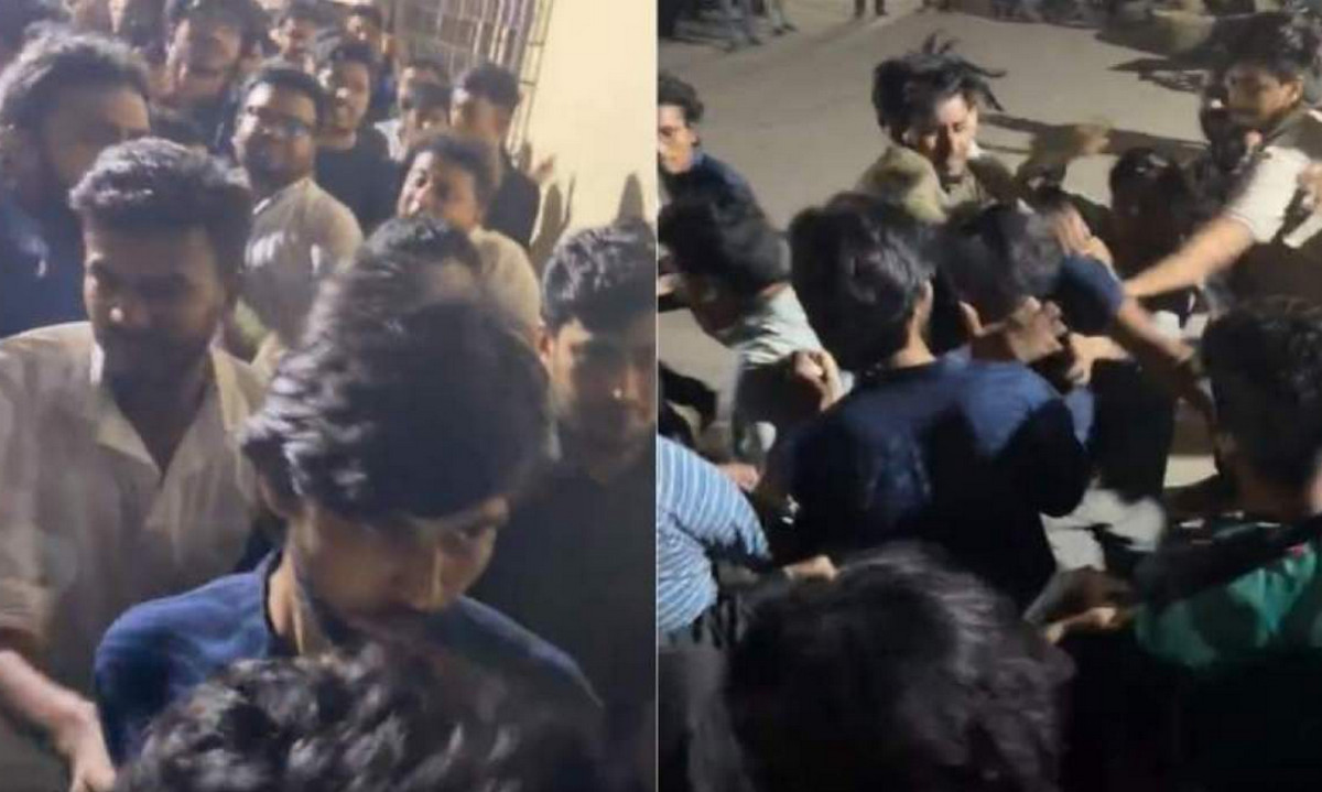 শাহবাগ থানার ভেতরে ডাকসু নেতাদের ওপর হামলা