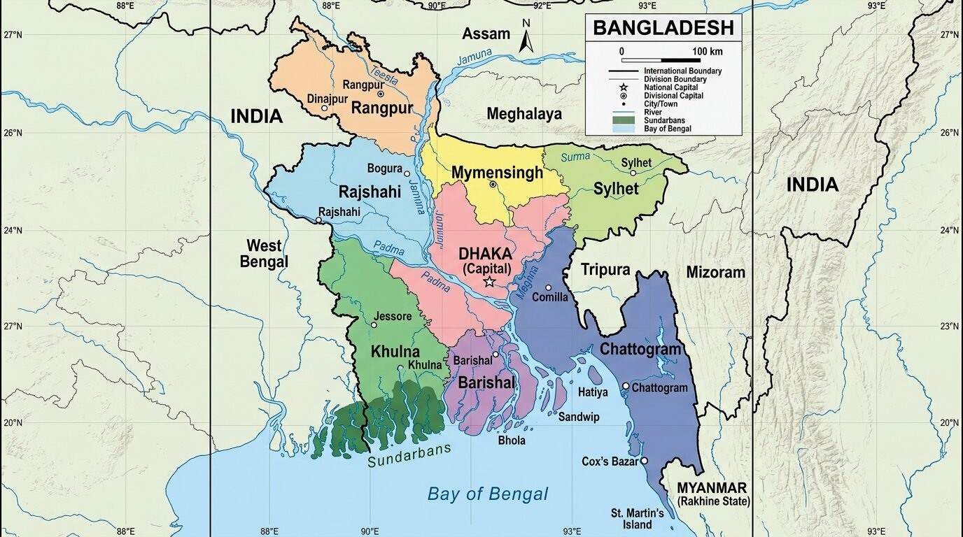 ৭৪ বছরের মধ্যে পৃথিবীর মানচিত্র থেকে হারিয়ে যাবে বাংলাদেশ