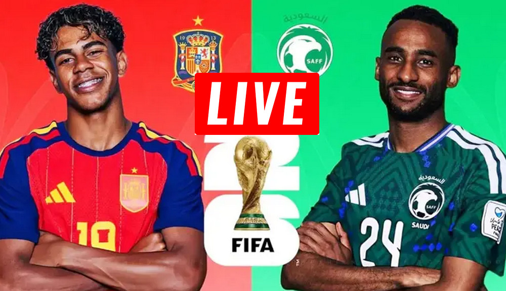 ৪৫ মিনিটের খেলা শেষ; স্পেন বনাম সৌদি আরব ম্যাচ, সরাসরি দেখুন এখানে