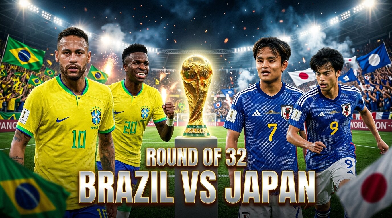 ব্রাজিল বনাম জাপান; পরিসংখ্যানে কে এগিয়ে কার পাল্লা বেশি ভারী
