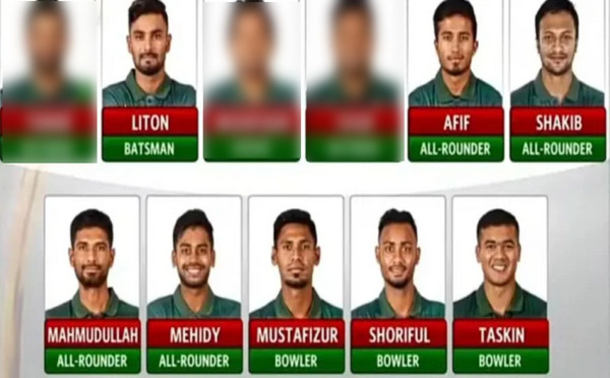 টি-২০ সিরিজ ও টি-২০ বিশ্বকাপের জন্য বাংলাদেশের ১৫ সদস্যের চূড়ান্ত দল ঘোষণা