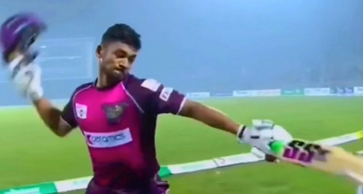 হেলমেট ছুড়ে দেওয়া শান্ত যেন লিটন ২.০
