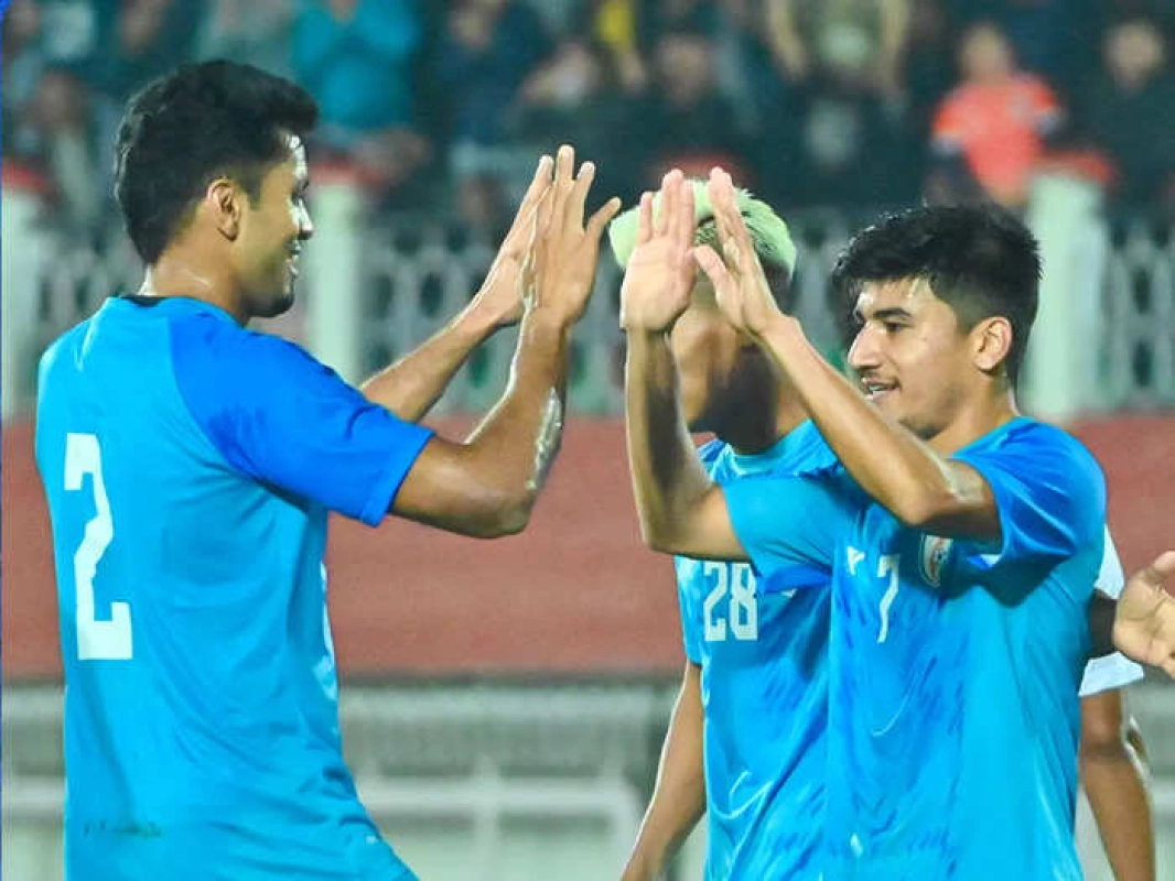 ত্রিদেশীয় ফুটবলে মায়ানমারকে হারিয়ে ভারতের শুভযাত্রা
