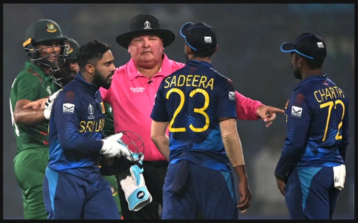 বাংলাদেশ-শ্রীলঙ্কা ম্যাচে টাইমড আউট ছাড়াও যা ঘটে যায়