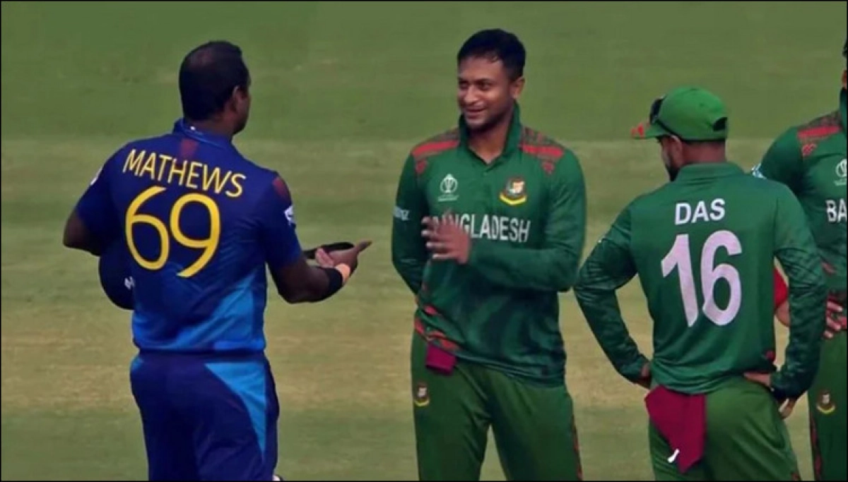 অবশেষে অ্যাঞ্জেলো ম্যাথিউসের আউট নিয়ে আইসিসির বিশেষ টুইট বার্তা