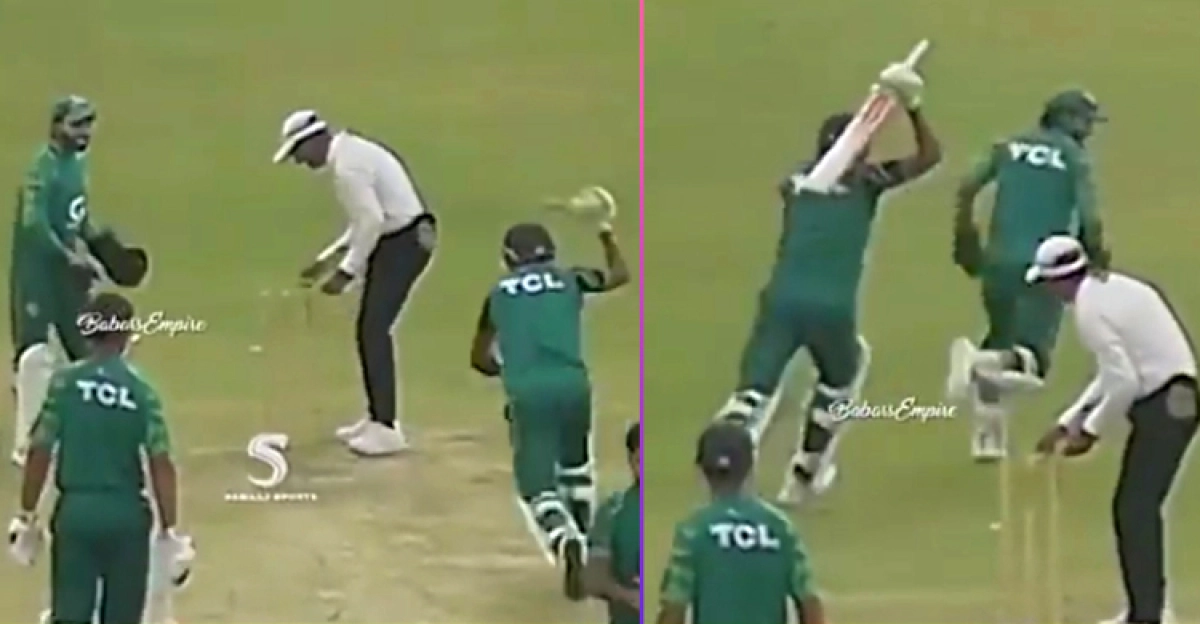 হঠাৎ বাবর ব্যাট নিয়ে তাঁড়া করলেন রিজওয়ানকে
