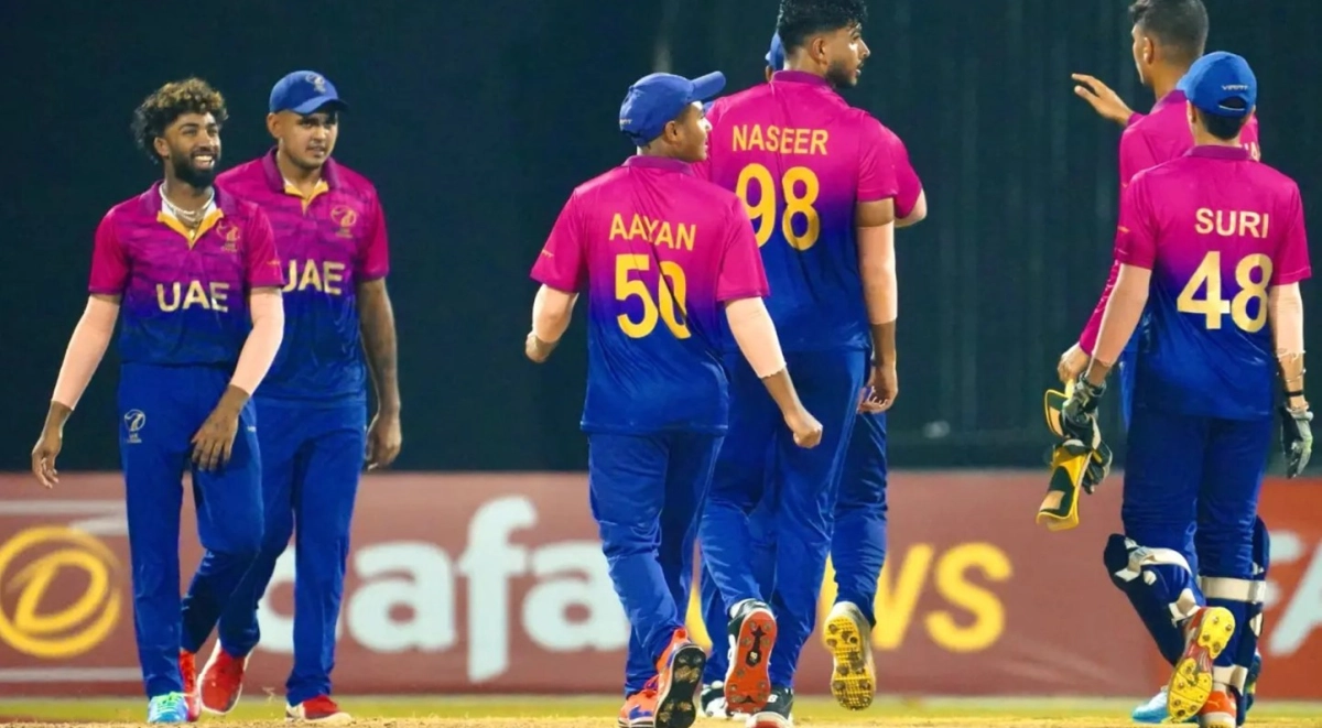 আফগানিস্তানকে অল আউট করে উদযাপন করছে আরব আমিরাত