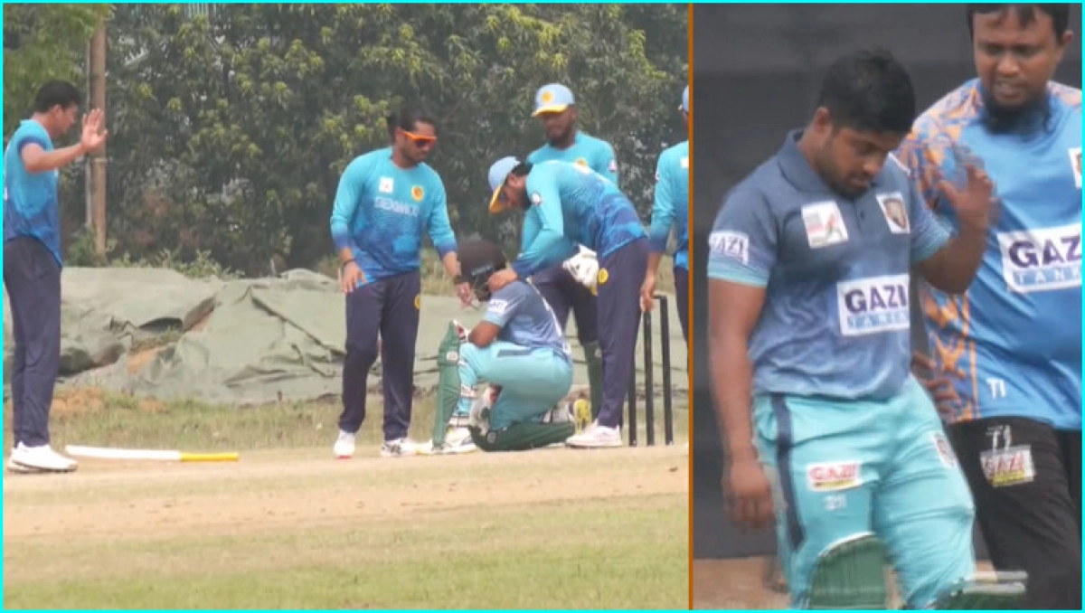 এবার তাসকিনের বলে মাথায় আঘাত হাসপাতালে ক্রিকেটার