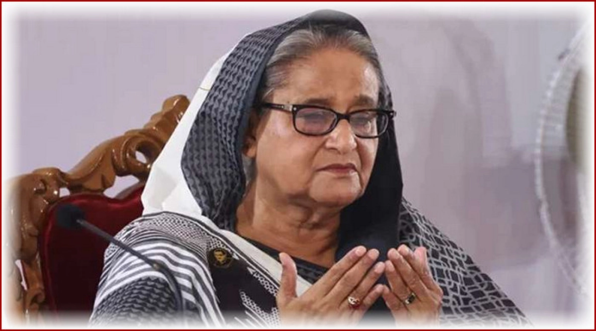 অবশেষে ভারত ছেড়ে নতুন দেশে অবস্থান নিলেন শেখ হাসিনা