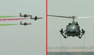 বাংলাদেশের আকাশে সেনাদের শক্তিমক্তা দেখলো বিশ্ব