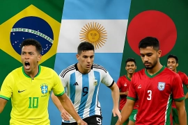 ঢাকায় ব্রাজিল-আজেন্টিনার বিপক্ষে খেলবে বাংলাদেশ, যেভাবে দেখবেন