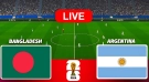 একটু পর বাংলাদেশ vs আর্জেন্টিনা হাইভোল্টেজ ম্যাচ: Live দেখুন এখানে