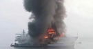 সেন্ট মার্টিনগামী জাহাজে ভয়াবহ অগ্নিকাণ্ড