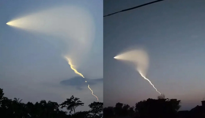বাংলাদেশের আকাশে রহস্যময় আলোর ঝলক