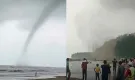 কক্সবাজার সৈকতে শক্তিশালী টর্নেডোর আঘাত
