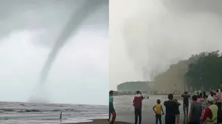কক্সবাজার সৈকতে শক্তিশালী টর্নেডোর আঘাত